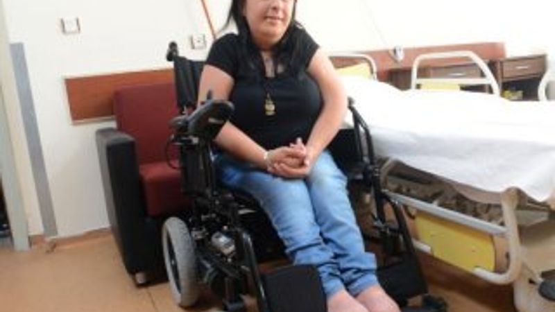 Ankara'da Cansu'nun akülü araba mutluluğu