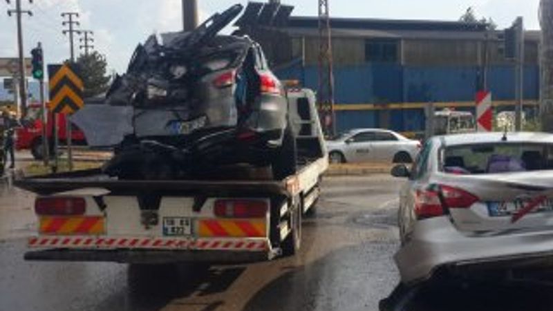 Çorum'da kırmızı ışıkta trafik kazası