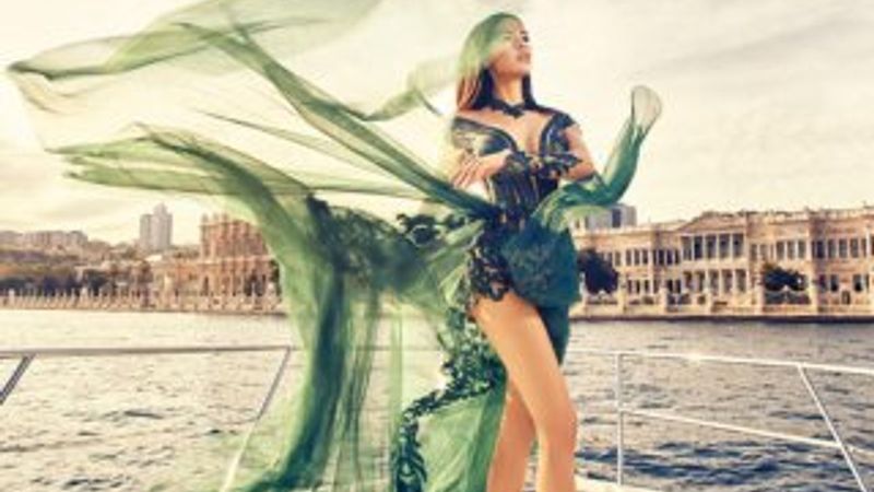 Iman Casablanca İstanbul'da poz verdi