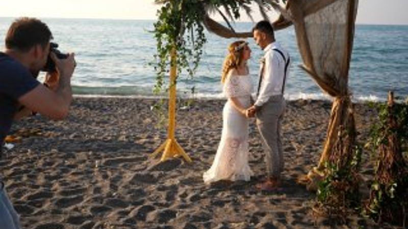 Düğün fotoğrafçılarının doğal platosu Akçakoca
