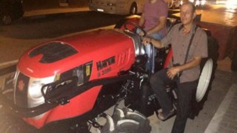 Bursa'da bir kişi 70 metre yükseklikten traktörle uçtu