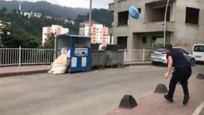 Rizelinin çöp basketi olay oldu