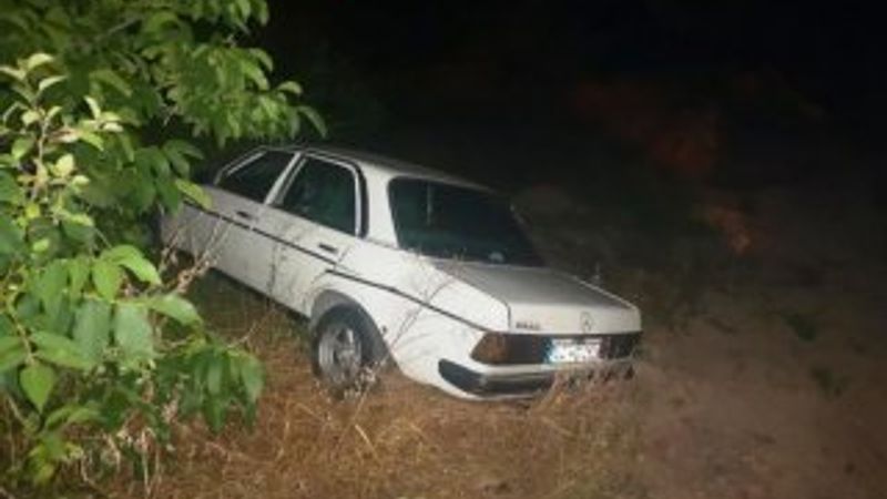 Malatya'da kaza yapan otomobil devrildi
