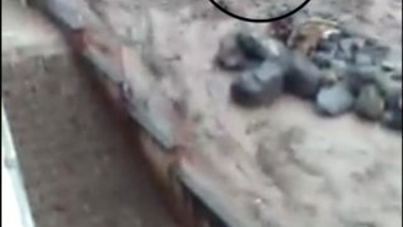 Araklı felaketinde ölen şahsın sele kapılma anı ortaya çıktı