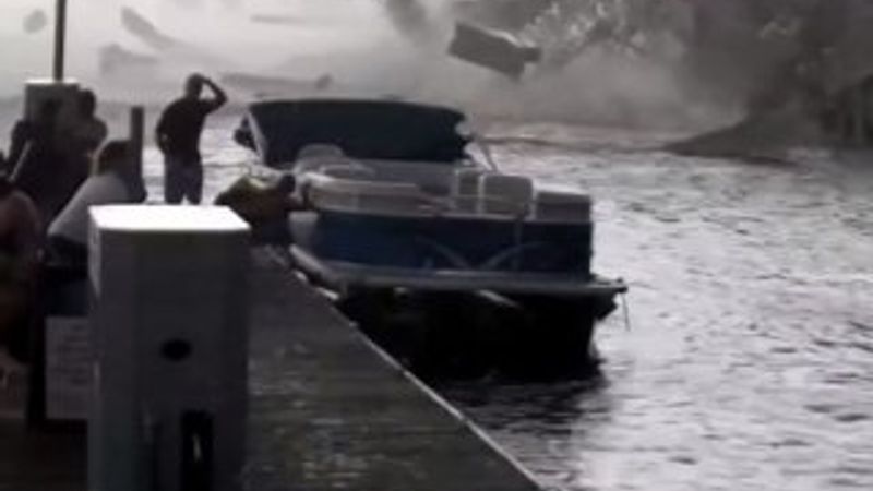 ABD'deki kasırga kameraya yansıdı