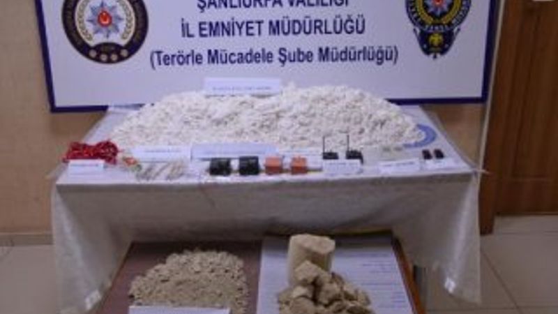Şanlıurfa'da 44 kilo patlayıcı ele geçirildi
