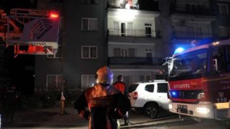 Başkent'te 4 katlı apartmanda yangın