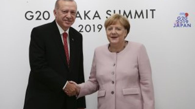 Cumhurbaşkanı Erdoğan, Merkel ile görüştü