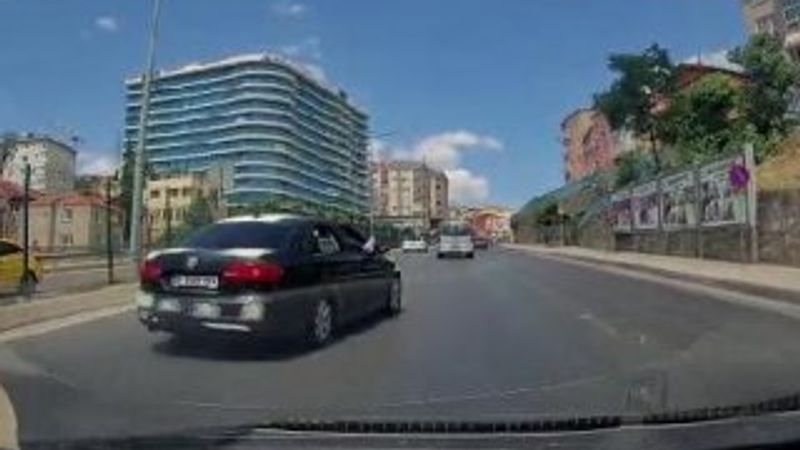 Pendik'te trafik magandası kamerada