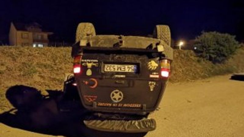 Bursa'da devrilen araçtan uyuşturucu çıktı