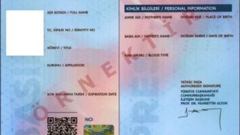 Pembe-mavi renkli basın kartları