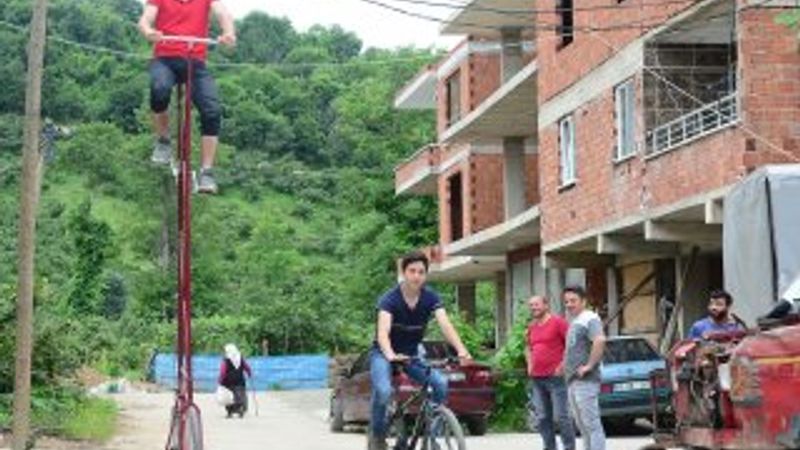 Giresunlu çırağın 4 metrelik bisikleti