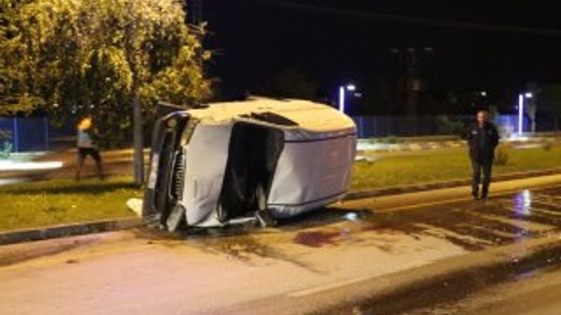 Erzurumda alkollü sürücü dehşet saçtı