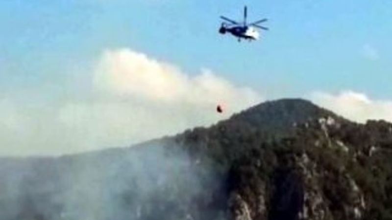 Amanos Dağları'nda orman yangını