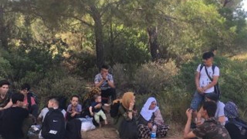 Balıkesir'de 35 mülteci yakalandı