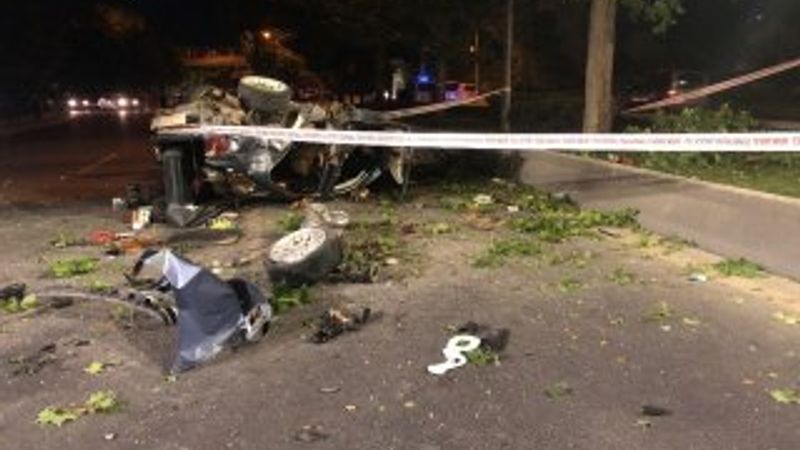 Ankara'da otomobil köprüden uçtu