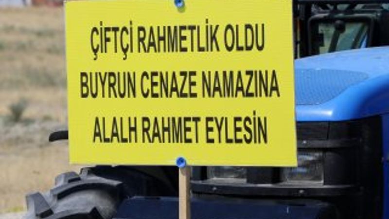 Erzincan'da suları kesilen çiftçilerden eylem