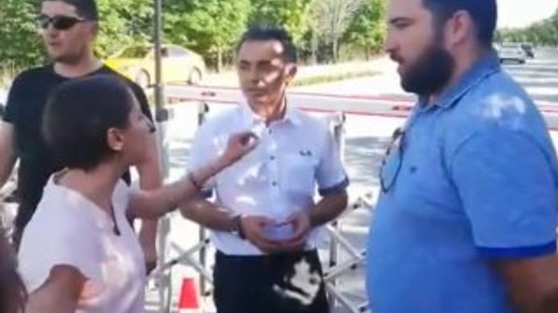 HDP'li Dersim Dağ, ODTÜ'de polisle tartıştı