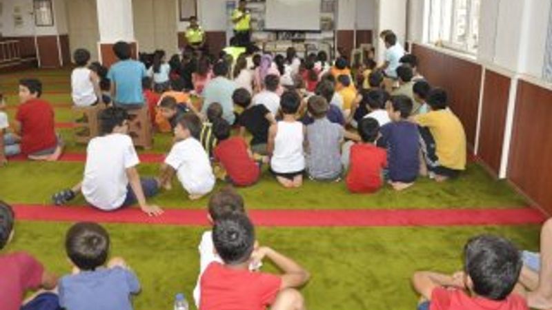 Antalya'da camide trafik eğitimi verdiler