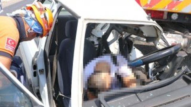 Aksaray'da otomobil vince arkadan çarptı: 1 ölü