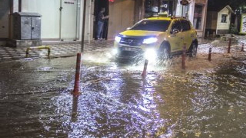Balıkesir'de yağış ve fırtına ağaçları söktü
