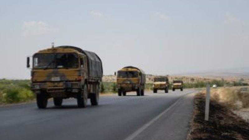 Suriye sınırına askeri sevkiyat