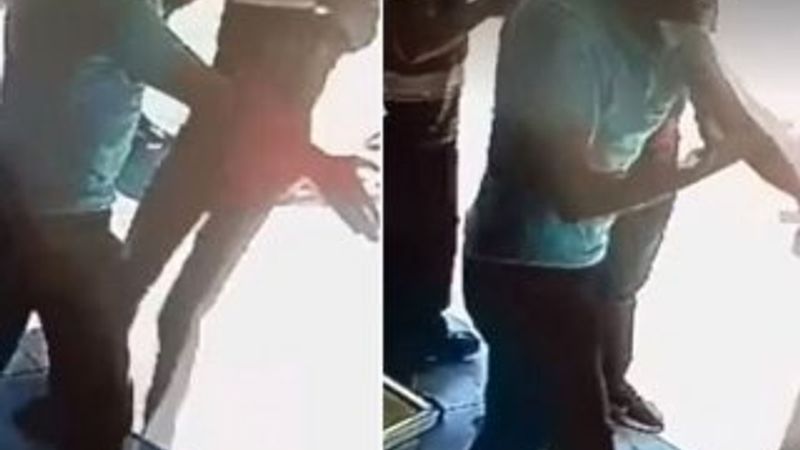 Elazığ'da tartıştığı kız arkadaşını iten şahsı tokatladı