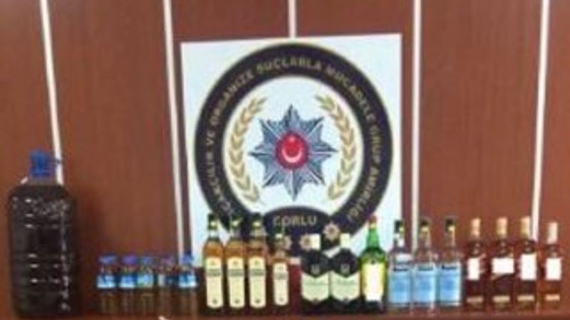 Tekirdağ’da kaçak içki operasyonu
