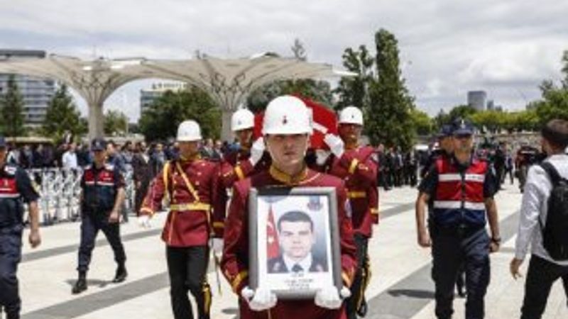 Hakkari şehidi Ankara'da toprağa verildi