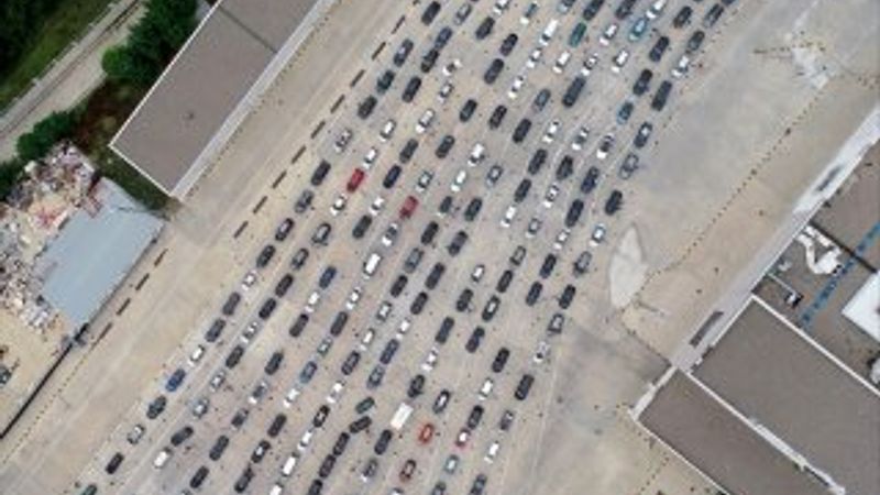 Edirne sınır kapılarında yoğunluk