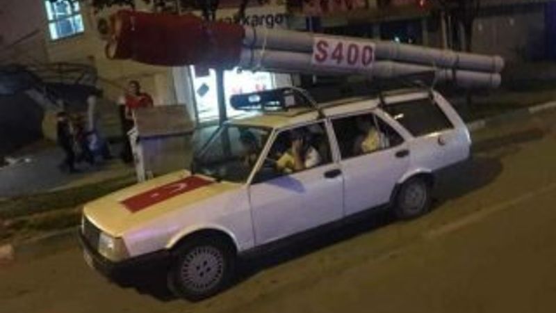 Bursa'da S-400 mesajı veren vatandaş