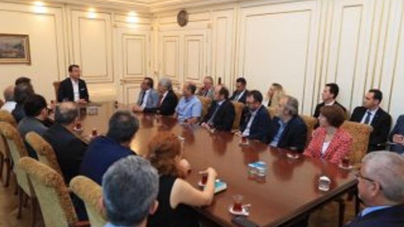 Ekrem İmamoğlu, TMMOB heyetini kabul etti
