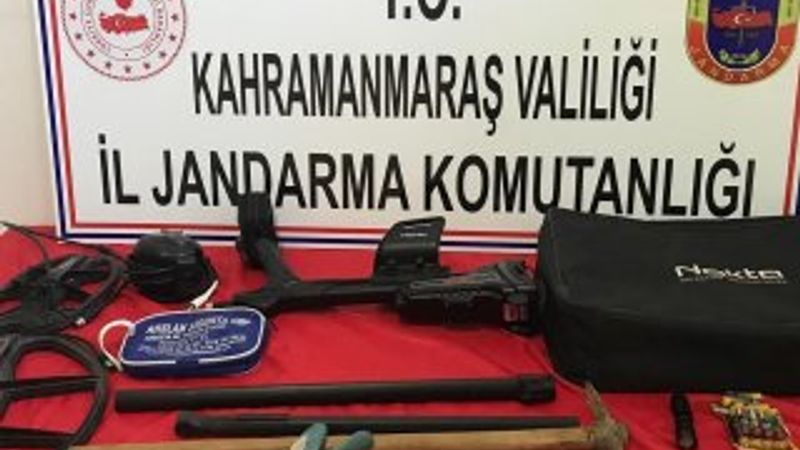 K.Maraş'ta 5 define avcısı suçüstü yakalandı