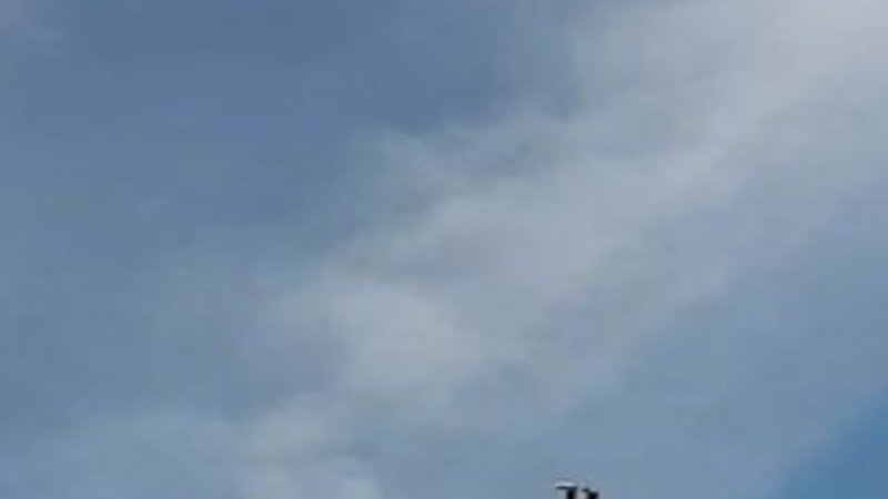 Bungee jumping yapan adamın koşum takımı koptu