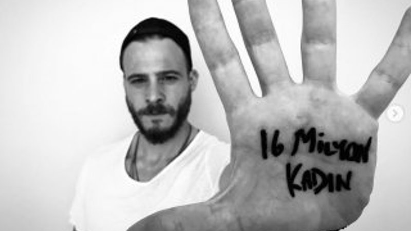 Kerem Bürsin'den kadınlara destek
