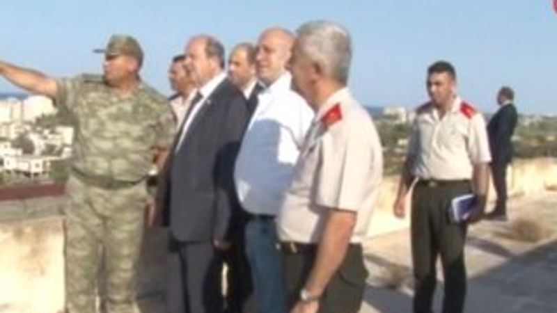 KKTC Başbakanı hayalet şehir Maraş'ta