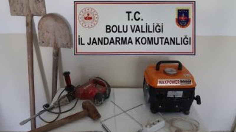 Bolu’da kaçak kazı operasyonu: 6 gözaltı