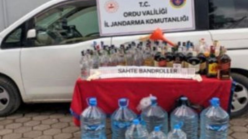 Ordu’da kenevir ve kaçak içki operasyonu