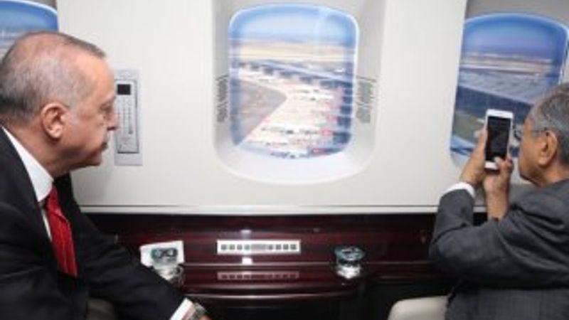 Malezya Başbakanı İstanbul'u havadan çekti