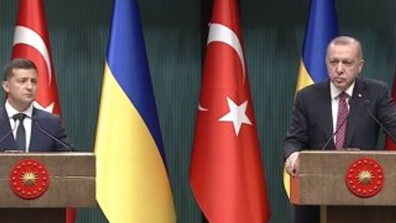 Cumhurbaşkanı Erdoğan, Ukrayna lideri ile bir araya geldi