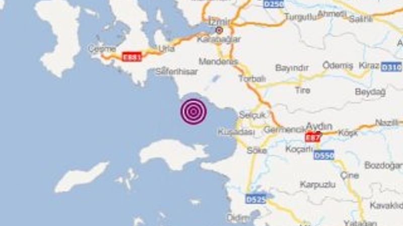 İzmir'de 4.8 şiddetinde deprem
