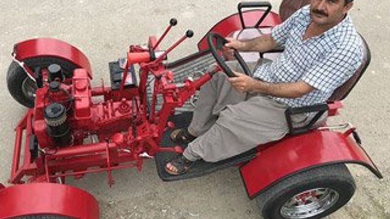 Kendi imkanlarıyla 'pat pat' yaptı