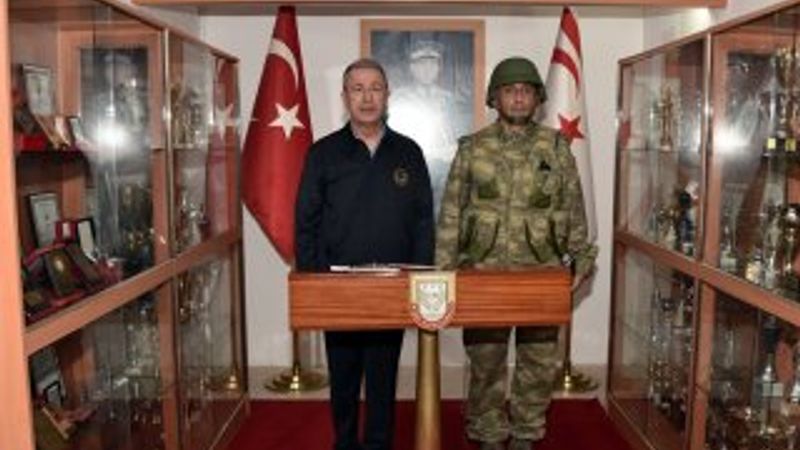Hulusi Akar KKTC'de: Komşularımız aklını başına alsın