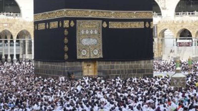 Kutsal topraklardaki Müslümanların Hac sevinci