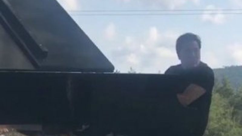 Fazıl Say Kaz Dağları eylemlerine katıldı