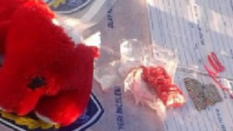 YPG'li terörist bombayı oyuncak ayının içine gizledi