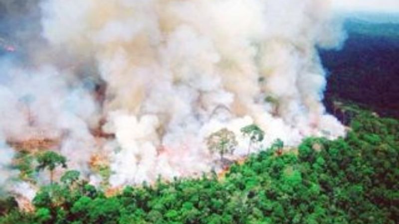 NASA, Amazon yangınlarını uzaydan fotoğrafladı