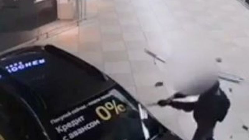 Belarus'ta baltalı saldırgan tutuklandı