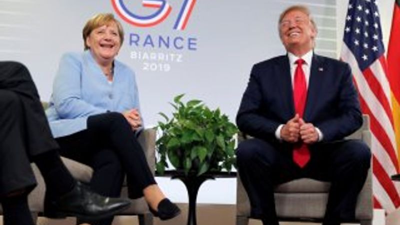 Trump'ın sözleri Merkel'i güldürdü