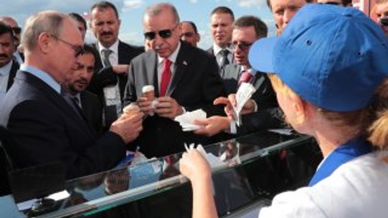 Putin'den Erdoğan'a dondurma ikramı